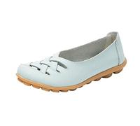 Zapatillas de mujer Slip On Women Comfort Walking Flat Loafers Casual Mocasines Driving Loafers Senderismo para Mujer, azul celeste, 37 EU