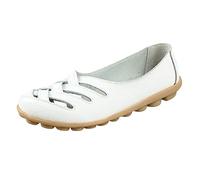 Zapatillas de mujer Slip On Women Comfort Walking Flat Loafers Casual Mocasines Driving Loafers Senderismo para Mujer, Blanco, 41 EU