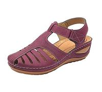Zapatillas de mujer y mujer, sandalias cómodas de trekking, sandalias de cuña transpirables, sandalias de plataforma ligeras, sandalias de plataforma anchas, zapatos de caminar, antideslizantes