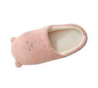 Zapatillas de mujer Zapatillas de estar por casa de felpa suave y retro, zapatillas planas de espuma viscoelástica para el hogar, alivio del dolor, antideslizantes, informales, acogedoras, para