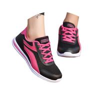Zapatillas De Mujer - Zapatillas Deportivas De Mujer De Malla Transpirable Sin Cordones para Caminar para Uso Informal Deportes Al Aire Libre Yoga Y Viajes con Suela Antideslizante (Black 37)