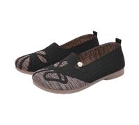 Zapatillas de Mujer Zapatos Casuales sin Cordones para Mujer, de Malla Transpirable, Planos, cómodos, para Caminar, Playa, Escuela, Fiestas, Uso Diario, Suela Suave Antideslizante(Black, 40)