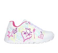Skechers Street Girls, Zapatillas Niñas, White Synthetic Neon Multi Tri 1, 43 EU