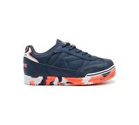 Kelme - Zapatilla de fútbol sala Trueno Lace Niño, Unisex, Marino-Naranja, 35