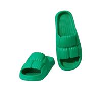 Zapatillas de nube Pantuflas Antideslizantes For Interiores, Hogar, Flores, Verano, Sencillas, Antideslizamiento, For Hombre Y Mujer, Ligeras Adecuado para baños, piscinas y playas.(Green,40-41)