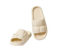 Zapatillas de nube Pantuflas Antideslizantes For Interiores, Hogar, Flores, Verano, Sencillas, Antideslizamiento, For Hombre Y Mujer, Ligeras Adecuado para baños, piscinas y playas.(White,44-45)