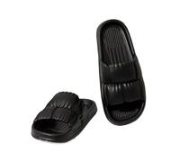 Zapatillas de nube Pantuflas Antideslizantes For Interiores, Hogar, Flores, Verano, Sencillas, Antideslizamiento, For Hombre Y Mujer, Ligeras Adecuado para baños, piscinas y playas.(Black,38-39)