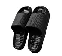 Zapatillas de nube Pantuflas de casa for mujer, pantuflas nube, sandalias interior cómodas con suela , chanclas antideslizantes, for hombre Adecuado para baños, piscinas y playas.(Black,42-43)