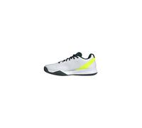 adidas Courtflash Speed 2 Mens Tennis Shoes, Zapatillas de Tenis Hombre, Cloud White/Silver Metallic/Lucid Lemon, 46 EU