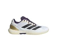 adidas Defiant Speed 2 Tennis Shoes, Zapatillas de Tenis Hombre, FTWR White/Core Black/Aurora Plum, 46 2/3 EU
