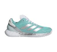 adidas Defiant Speed 2 Tennis Shoes, Zapatillas de Tenis Mujer, Flash Aqua/Silver Met./Mint Ton, 42 2/3 EU