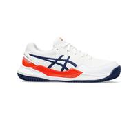 Zapatillas de tenis para niños Asics Gel-Resolution 9 GS Clay - white/blue expanse 39,5
