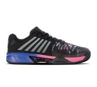 K-Swiss Performance Express Light 3 Padel, Zapatos de Tenis Hombre, Black/True Blue/Neon Pink, 42 EU