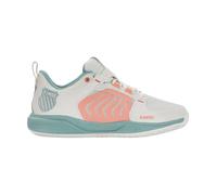 K-Swiss Performance ULTRASHOT Team, Zapato de Tenis Mujer, Blanc de Blanc/Nile Blue/Desert Flower, 41.5 EU