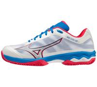 Mizuno Wave Exceed Light Padel, Zapatillas Hombre, White/OperaRed/Peace Blue, 41 EU