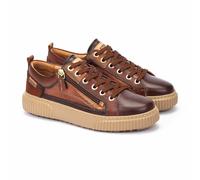 Zapatillas de piel Mujer Talla 39. Color Rojo