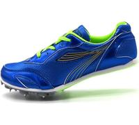 Zapatillas de Pista y Campo para Hombre Pista 7 Clavos, Zapatillas Deportivas Clavos, Salto Longitud Unisex, Zapatillas para Correr Ligeras y Antideslizantes, Pruebas, niños, Hombres, Mujeres,Blue-34