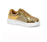 Zapatillas De Plataforma Brillantes con Lentejuelas para Mujer | Zapatillas De Moda De Corte Bajo Cómodas Informales Para Uso Diario