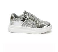 Zapatillas De Plataforma Brillantes con Lentejuelas para Mujer | Zapatillas De Moda De Corte Bajo Cómodas Informales Para Uso Diario