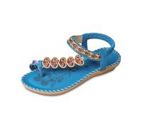 Zapatillas de playa genéricas para mujer, zapatillas planas para vacaciones frente al mar, sandalias, azul, 37 EU