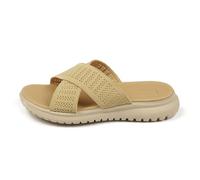 Zapatillas de playa genéricas para mujer, zapatillas planas para vacaciones frente al mar, sandalias, beige, 37 EU