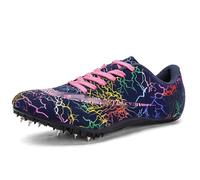 Zapatillas De Portivas para Pista Y Campo Zapatillas De Clavos Atletismo Unisex,Zapatillas De Clavos Atletismo,Antideslizantes Transpirables Resistente Al Desgaste para Velocidad Sprint