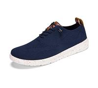Zapatillas de punto de moda con cordones, informales, para caminar todos los días, Blue, 40 2/3 EU