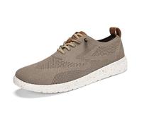 Zapatillas de punto de moda con cordones, informales, para caminar todos los días, Khaki, 40 2/3 EU