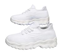 Zapatillas de punto para mujer, transpirables, para correr, tiempo libre | Cómodos zapatos elásticos para mujer ideales para la playa, el día a día y el ocio, buena circulación del aire en climas