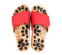 Zapatillas de reflexología de acupresión Zapatos de masaje de pies de piedra de guijarros Herramientas de masaje de reflexología relajante para hombres y mujeres
