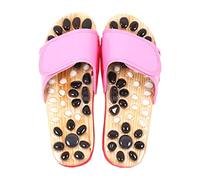 Zapatillas de reflexología de acupresión Zapatos de masaje de pies de piedra de guijarros Herramientas de masaje de reflexología relajante para hombres y mujeres