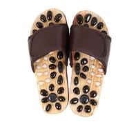 Zapatillas de reflexología de acupresión Zapatos de masaje de pies de piedra de guijarros Herramientas de masaje de reflexología relajante para hombres y mujeres