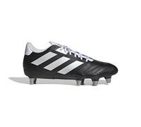 adidas Botas de rugby Kakari Elite Soft Ground para hombre, negro plateado, 42 EU