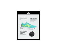 adidas Runfalcon 5 Running Shoes, Zapatillas Hombre, Flash Aqua Lucid Lemon Core Negro, 42 2/3 EU