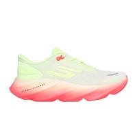 Skechers Aero Burst Performance Zapatillas de Correr para Mujer, White Textile/Yellow Trim, 37 EU