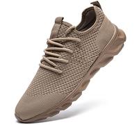 Zapatillas de Running para Hombre Casual Tenis Asfalto Zapatos Deporte Fitness Gym Correr Gimnasio Deportives Bambas Sneakers Marrón 44 EU