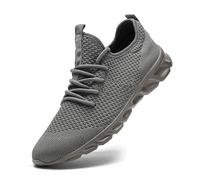 Zapatillas de Running para Hombre Casual Tenis Asfalto Zapatos Deporte Fitness Gym Correr Gimnasio Deportives Transpirables Seguridad Atlético Trekking Bambas Plataform Sneakers Gris Oscuro 46 EU