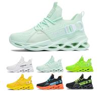Zapatillas de Running para Hombre Mujer Casual Ligero Transpirables Zapatos para Correr Gimnasio Deportives Transpirables Atlético Zapatos Gimnasio Confort Fitness Sport Sneake G133 Light Green 42