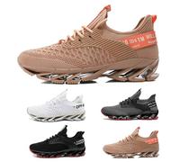 Zapatillas de Running para Hombre Mujer Casual Ligero Transpirables Zapatos para Correr Gimnasio Deportives Transpirables Atlético Zapatos Gimnasio Confort Fitness Sport Sneake 18 Golden 40