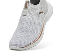 PUMA Women Softride Remi Slip-on Knit Wn's Zapatillas para correr en carretera, Ash Gray Puma White Rose Gold, 40 EU