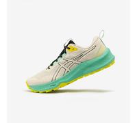 Zapatillas de running trail hombre, Asics Trabuco Terra 3, beige y verde 43,5