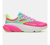 Under Armour Tenis de correr Charged+ Rogue 6 para niñas, (694) Pink Rave/Fresco Blue/Hyper Green, 5 Big Kid