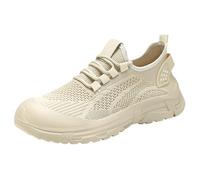 Zapatillas de seguridad para hombre y mujer, ligeras, con puntera de acero, antideslizantes, para el trabajo, caminar, cómodas, ortopédicas, para correr, con soporte de arco, estilo casual para