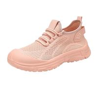 Zapatillas de seguridad para hombre y mujer, ligeras, con puntera de acero, antideslizantes, para el trabajo, caminar, cómodas, ortopédicas, para correr, con soporte de arco, estilo casual para