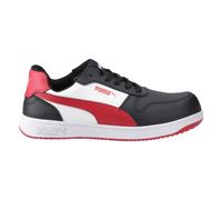 Puma Seguridad Frontcourt Protector Cuero Bajo Zapatillas Hombre Negro