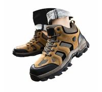 Zapatillas de senderismo genéricas para hombre casual zapatillas caminando zapatillas ortopédicas senderos zapatillas impermeables transpirables cómodas senderismo deporte tenis para hombres, marrón
