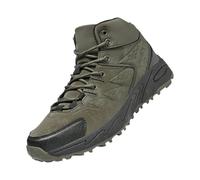 Zapatillas de senderismo Montante Hombre - Basket De Marche Homme Cómodo Zapato Casual Sneakers Gran Talla Basquetas con Cordones Baskets Orthopédique Basquette Antideslizante Sneaker, verde, 46 EU