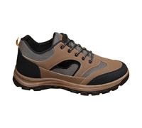Zapatillas de senderismo para hombre, con cordones, forro de malla transpirable, cómodas, ligeras, antideslizantes, para caminar, al aire libre, acolchadas, duraderas, para acampar, trotar, gimnasio