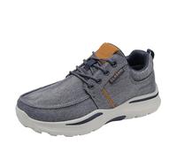 Zapatillas de senderismo para hombre extra anchas, zapatos de trekking suela gruesa, zapatillas deportivas ligeras, transpirables, al aire libre, zapatos deportivos antideslizantes, talla 39-48, azul