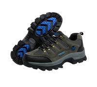 Zapatillas de senderismo para hombre, profesionales, duraderas, para caminar al aire libre, antideslizantes, con suela de alta tracción, Blue, 4 UK Wide